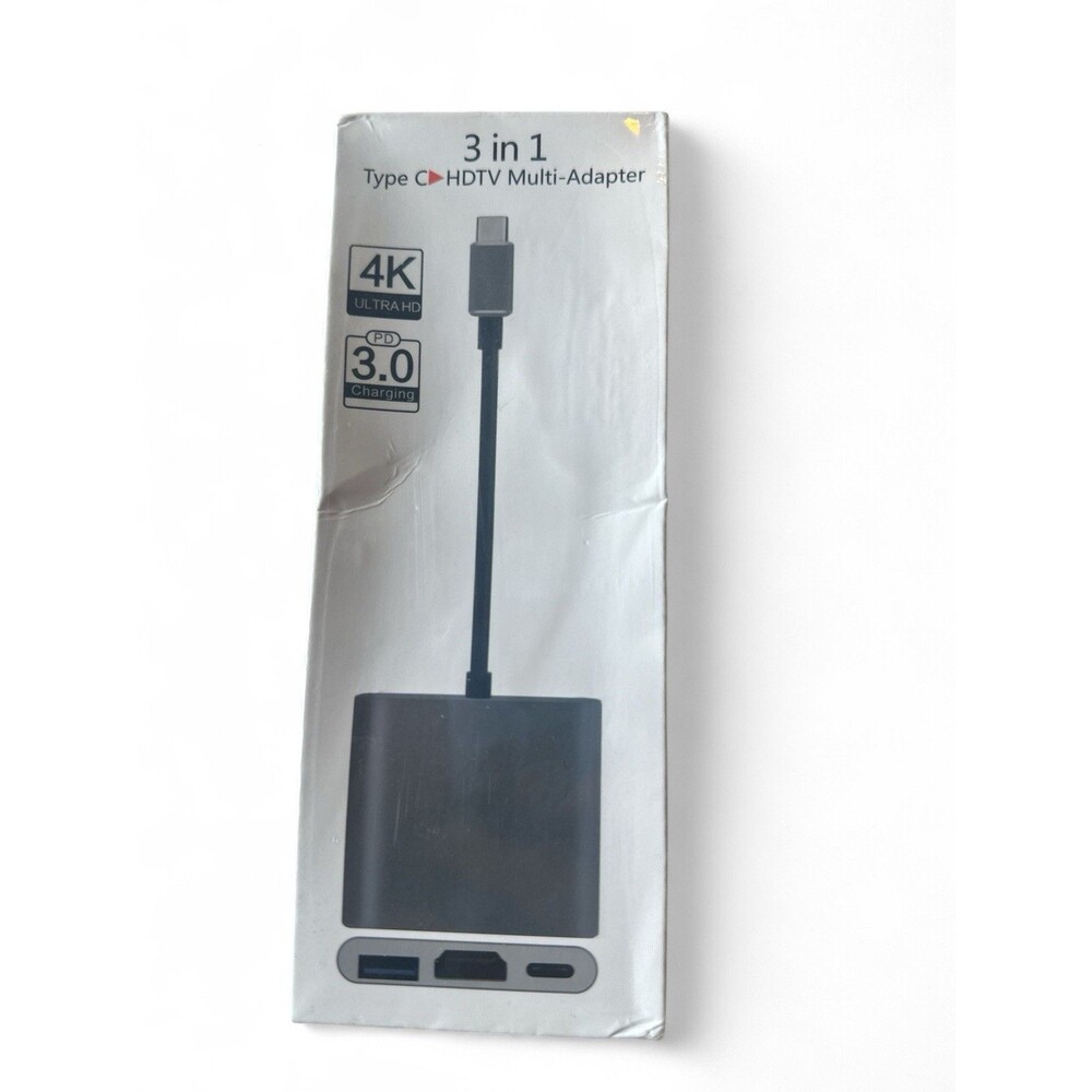 NEW 3 in 1 Type C to HDTV Multi-Adapter 4K ULTRA HD 3.0 Charging dock